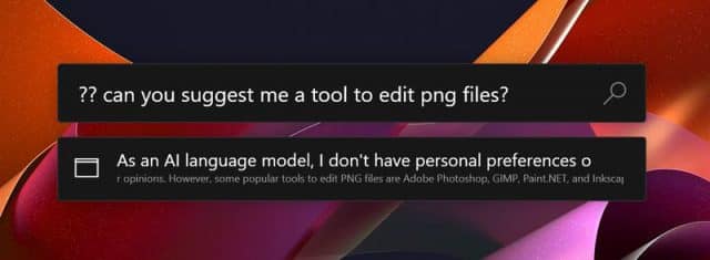 ChatGPT in PowerToys