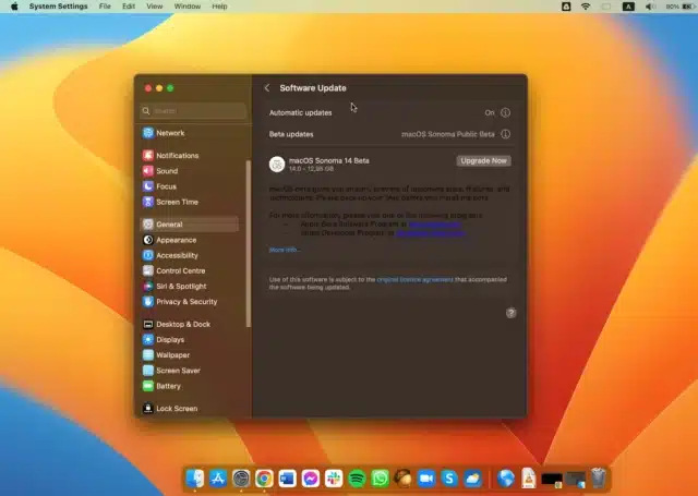 macOS Sonoma public beta